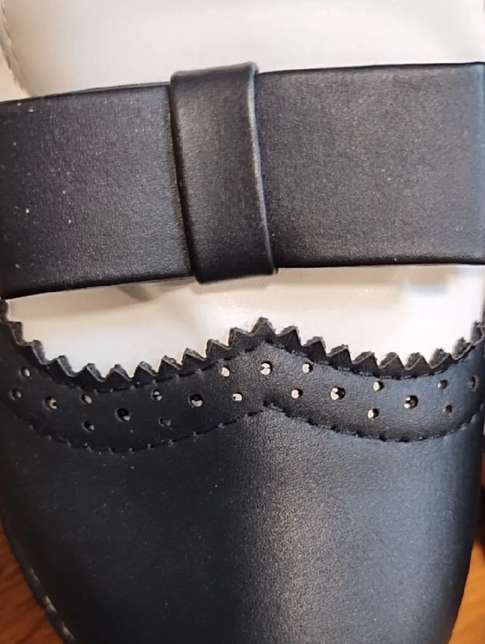 Women's Black and White Bow Loafers
